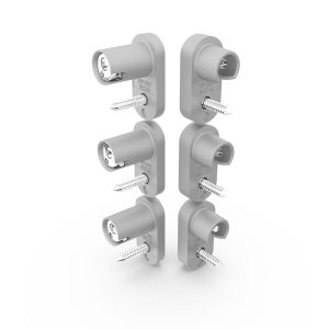 SL2444  Magnetický kontakt jednopólový sivý (3 páry)