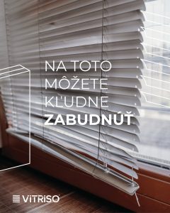 Integrované žalúzie VITRISO ukryté v izolačnom skle moderného okna